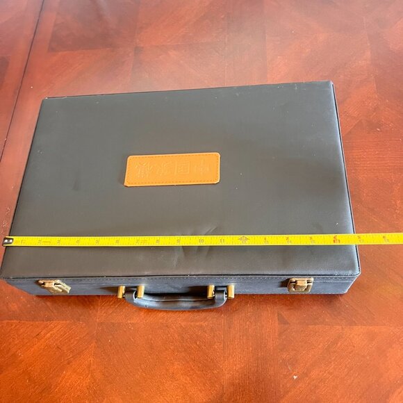 Chinese Traditional Chess Game Set wooden Home Party Chess Game Leather Case - Picture 9 of 14